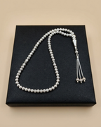 Textured 66-Bead Misbaha Tasbeeh Sterling Silver
