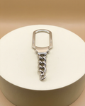 Sterling Curb Link Silver Keychain