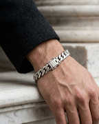 Cuban Curb Chain Men's Bracelet Sterling Silver