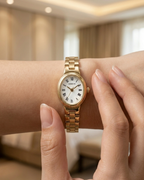 Geneve Classic Oval Gilded Watch