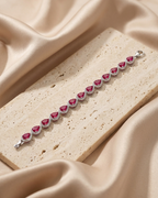Crimson Scarlet Teardrop Bracelet