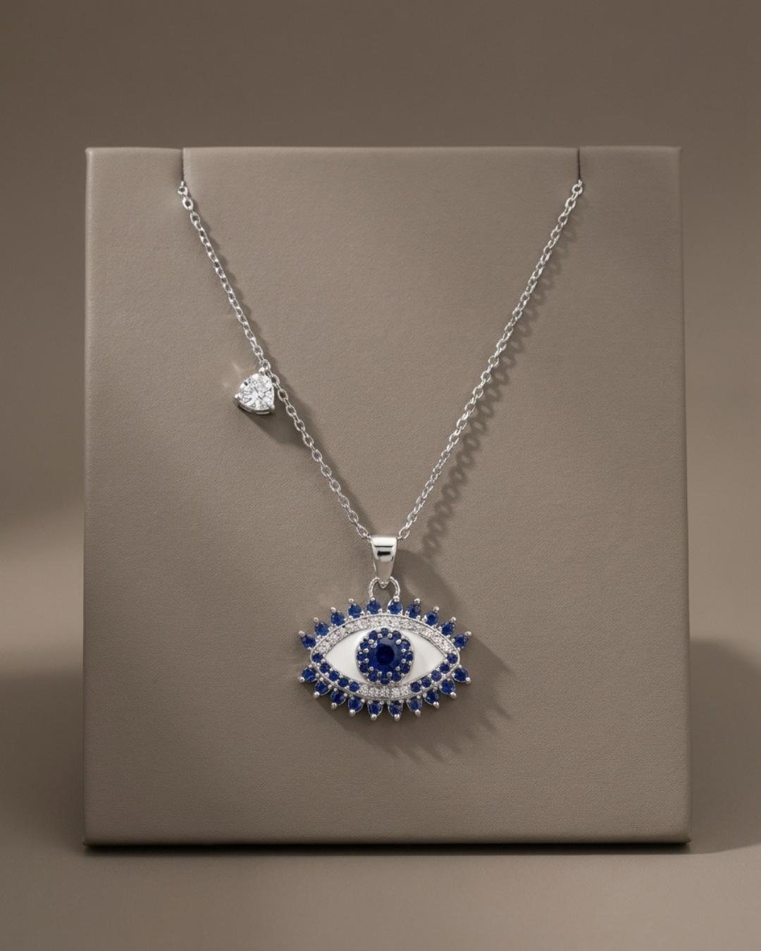 Evil Eye Necklace Sterling Silver