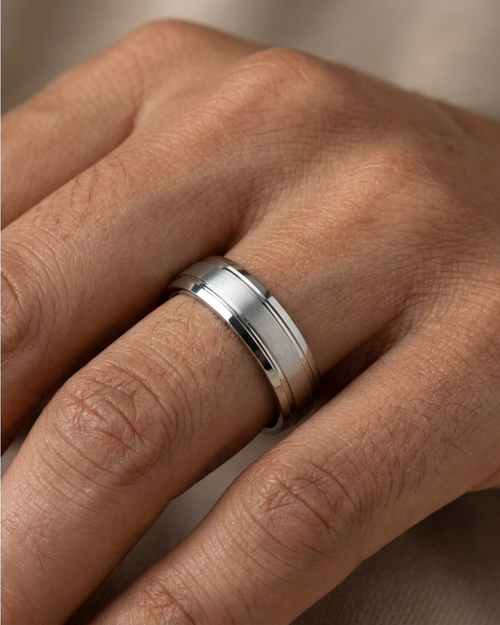 Brushed Horizon Men’s Dibla Ring