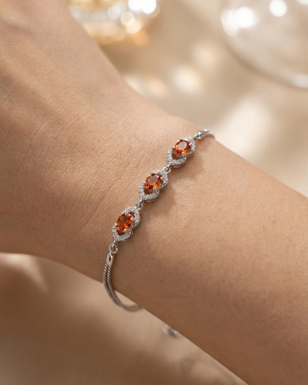 Orange Citrine Bracelet