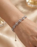 Crystal Paisley Starburst Charm Bracelet
