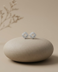 Geometric Rhombus Studs Earring Sterling Silver