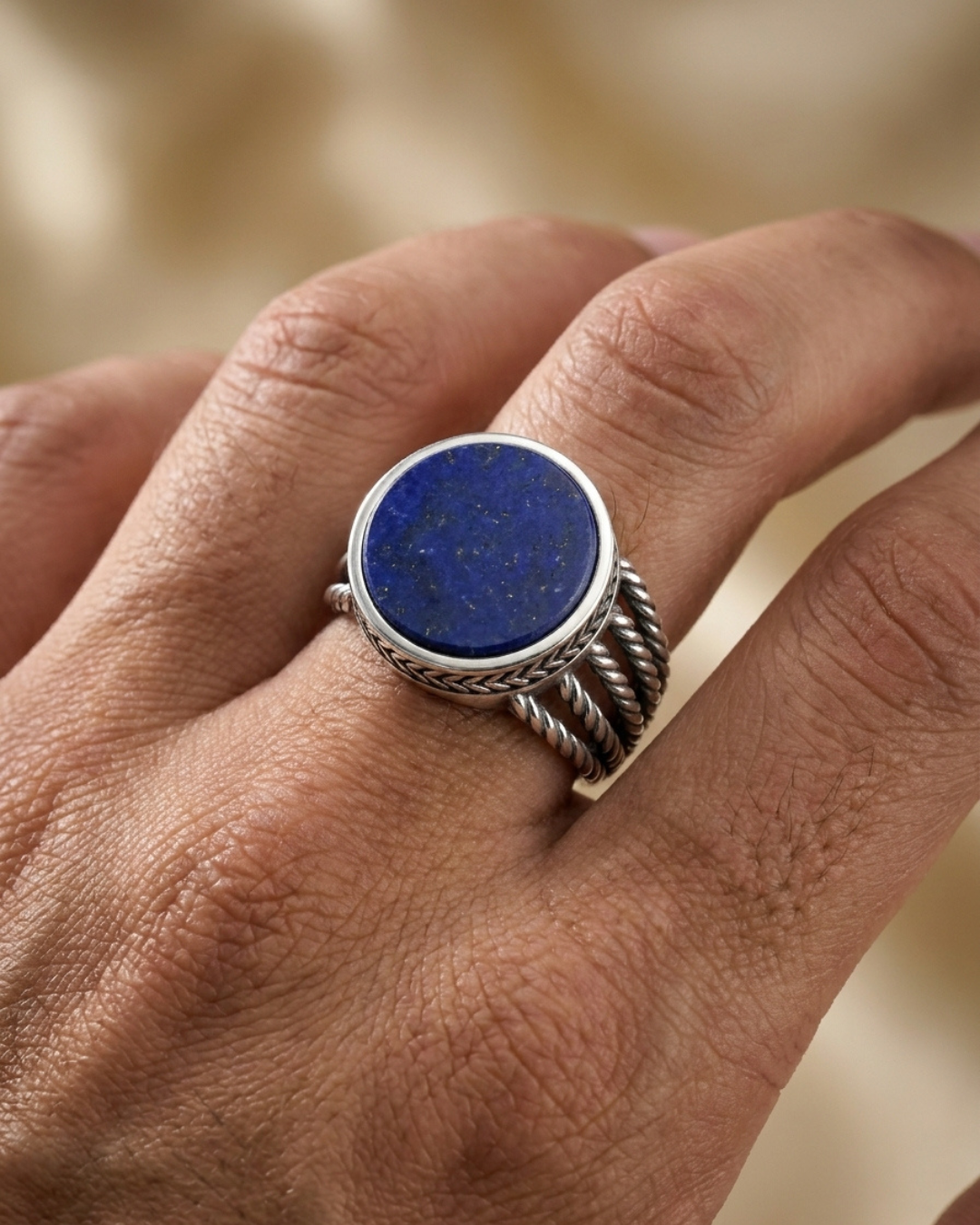 The Meridian Cobalt Rope Signet