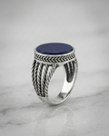 The Meridian Cobalt Rope Signet