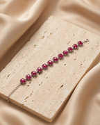 Scarlet Ruby Monarch Tennis Bracelet