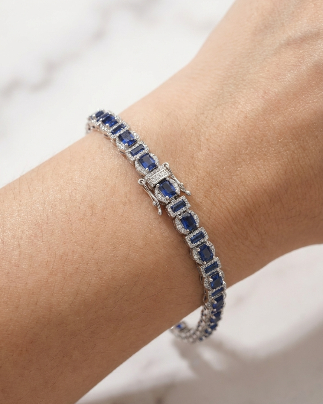 Royal Sapphire Eternity Bracelet