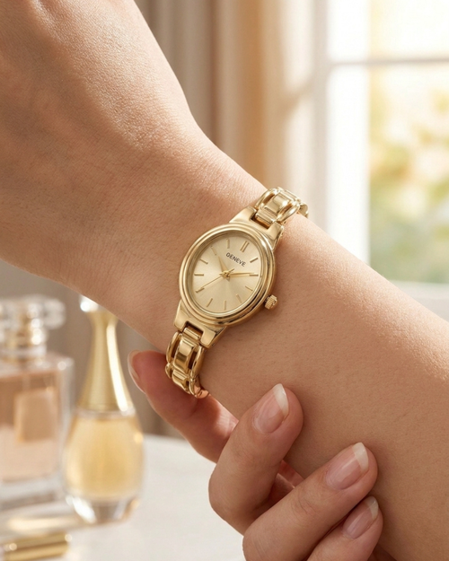 Gold Plated Elixir Ladies Watch