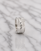 Titan Textured Silver Men’s Dibla Ring