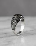 Smoky Sovereign Filigree Ring