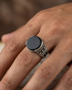 Nomad Obsidian Pillar Ring