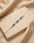 Onyx Black Emerald Cut Bracelet