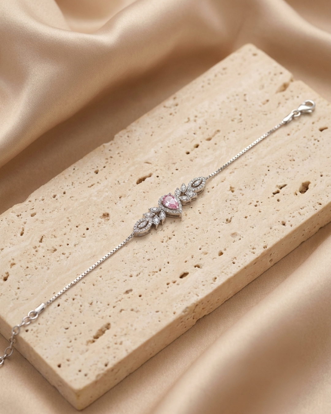 Blushing Pear Botanical Bracelet
