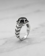 Imperial Zenith Obsidian Ring