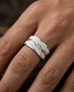 Titan Textured Silver Men’s Dibla Ring
