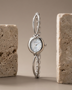 Pearl Bangle Link Watch