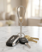 Carabiner Curb Chain Keychain