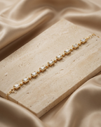 Majestic Emerald Cut Gold Plated Bracelet