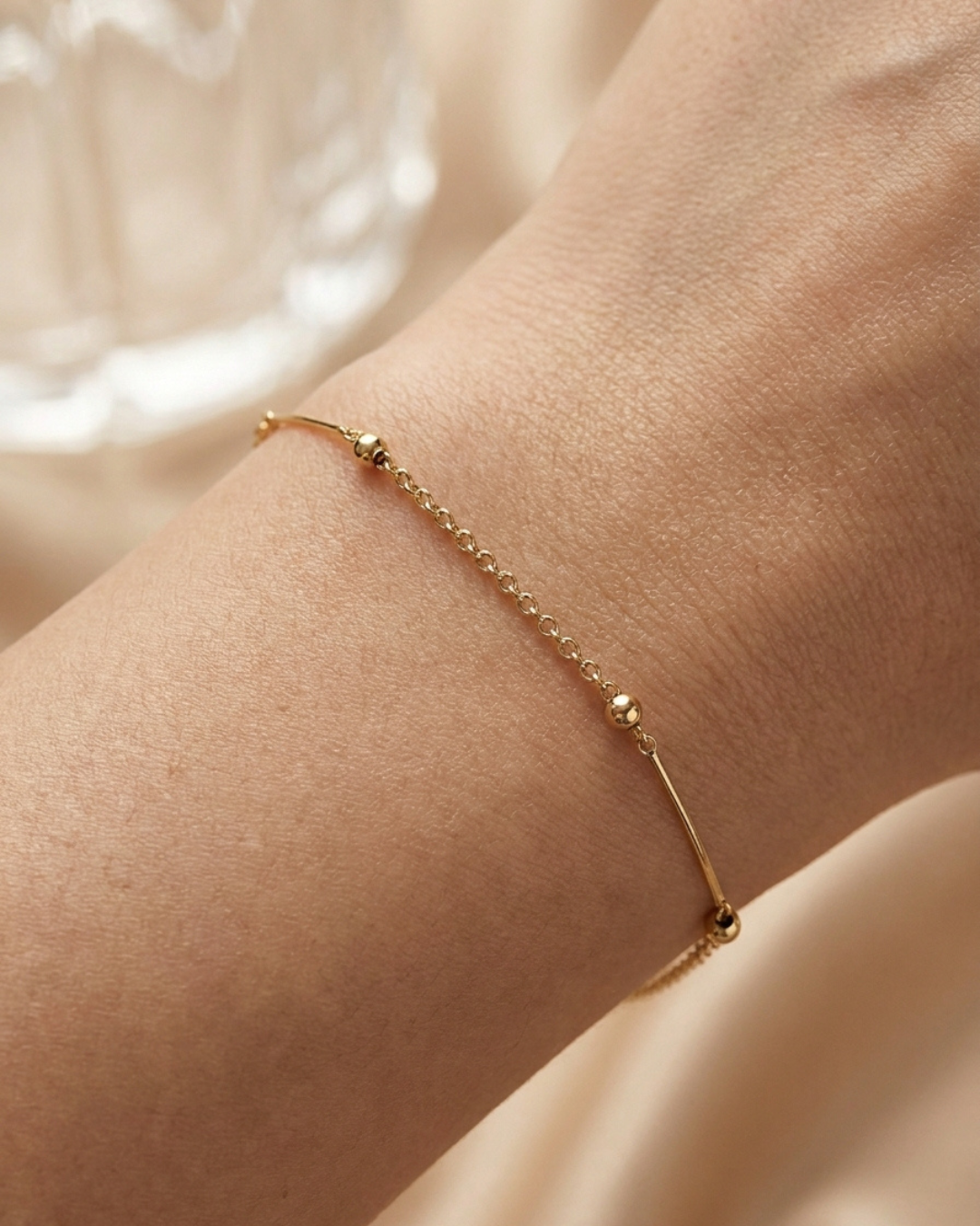 Gilded Minimalist Chain Bracelet