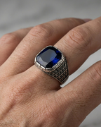 Royal Azure Mosaic Ring