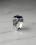 Royal Azure Mosaic Ring