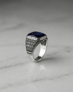 Royal Azure Mosaic Ring