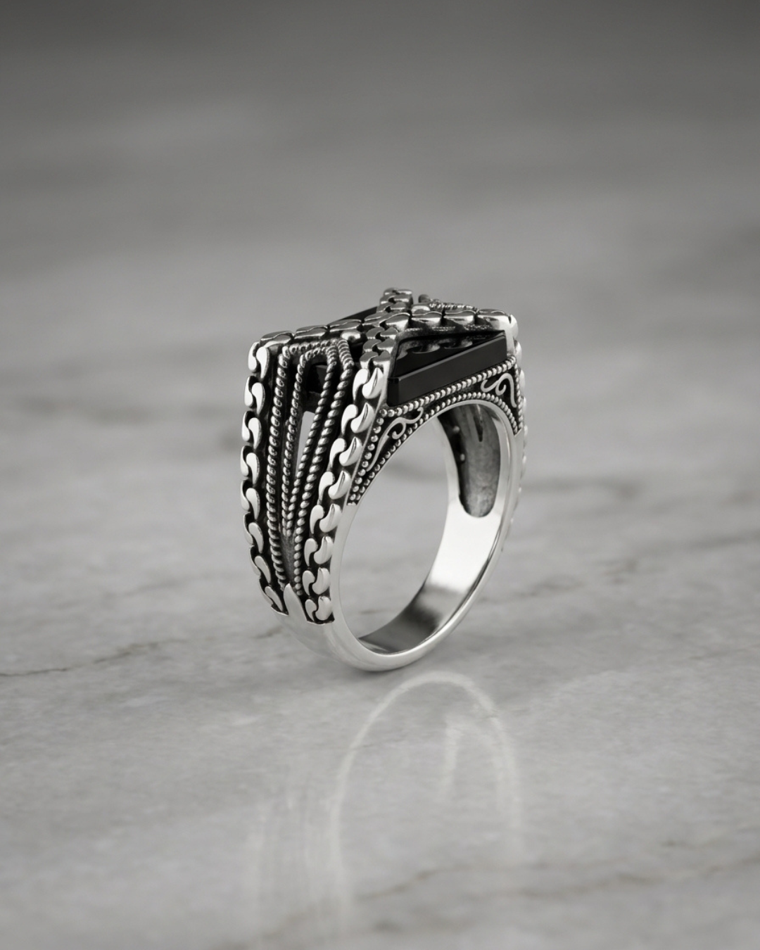Shadow Bridge Signet Ring