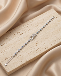 Sapphire Blue Interlocking Infinity Bracelet