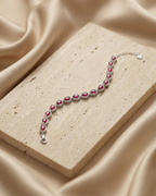 Crimson Teardrop Aureole Bracelet