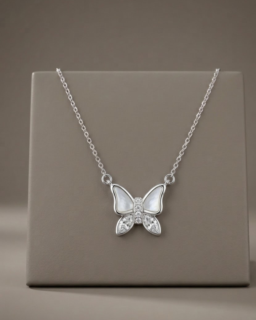 Butterfly Necklace Sterling Silver