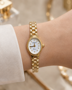 Classic Oval Gold Plated Watch