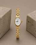 Classic Oval Gold Plated Watch
