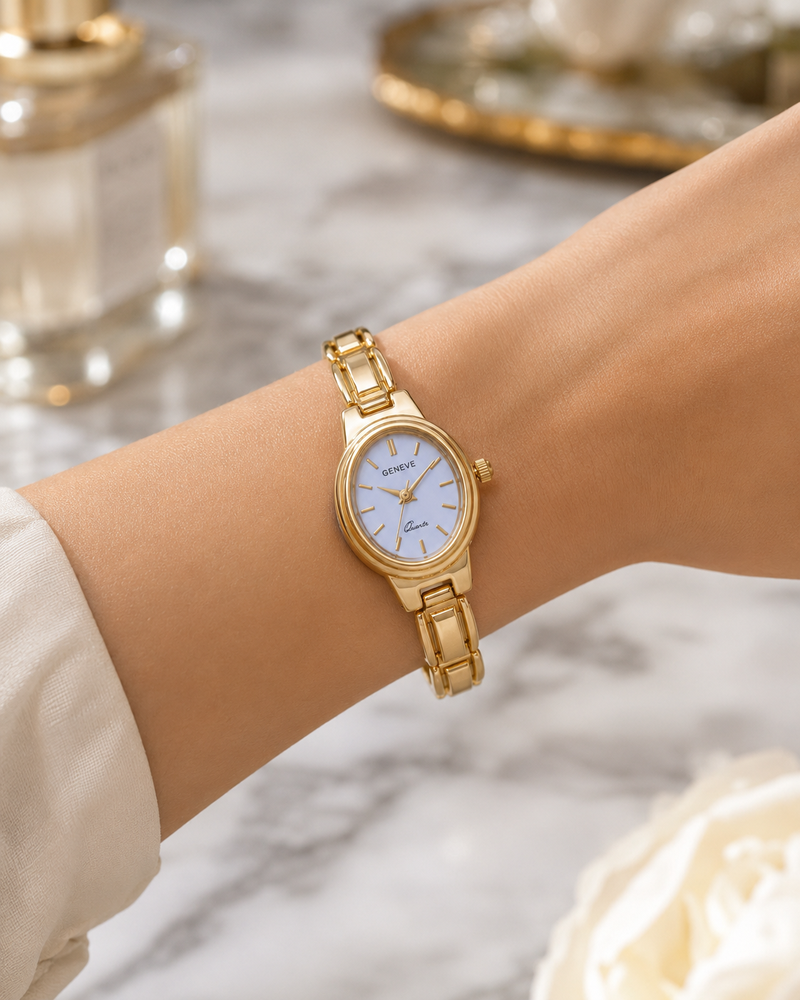 Gold Plated Elixir Ladies Watch