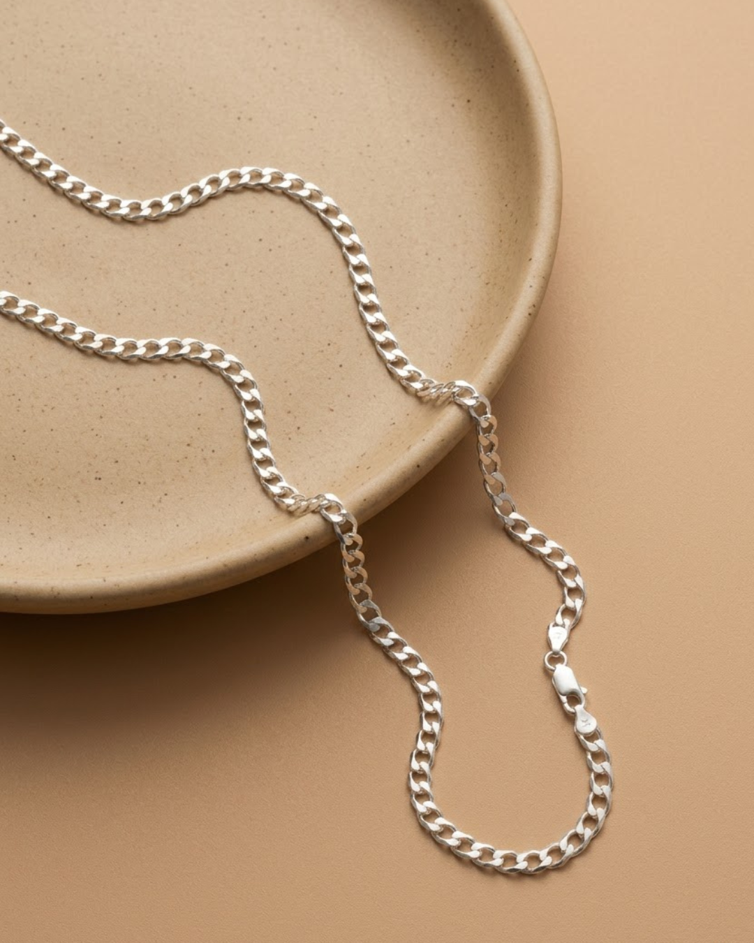 Kids Classic Cuban Curb Chain Sterling Silver