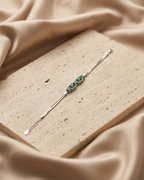 Royal Emerald Velvet  Bracelet