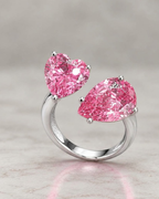 Moi Heart Sapphire Ring Sterling Silver