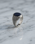 Heritage Midnight Onyx Silver Boys' Signet Ring