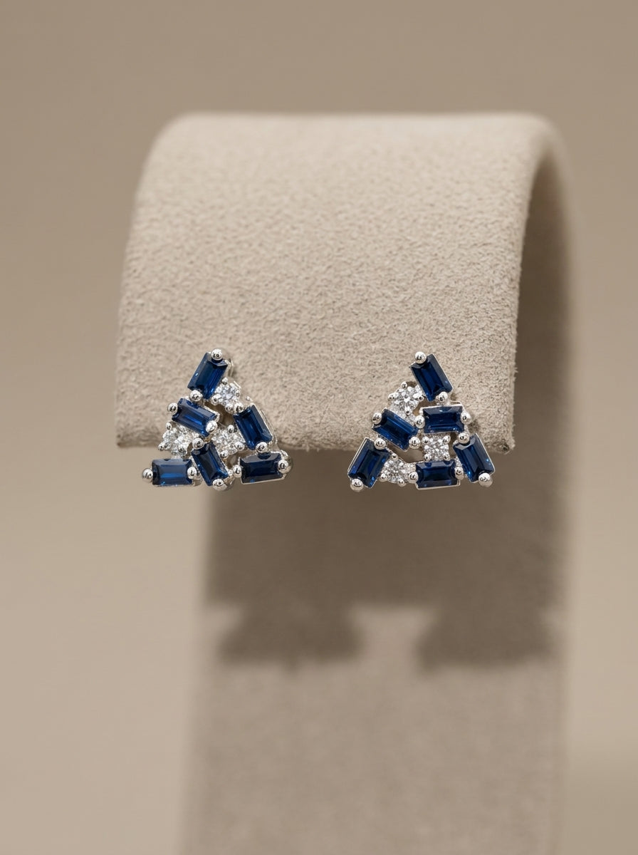 Triangle Studs Earring Sterling Silver