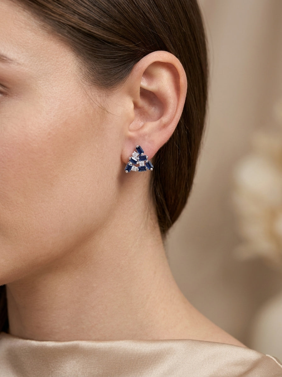 Triangle Studs Earring Sterling Silver