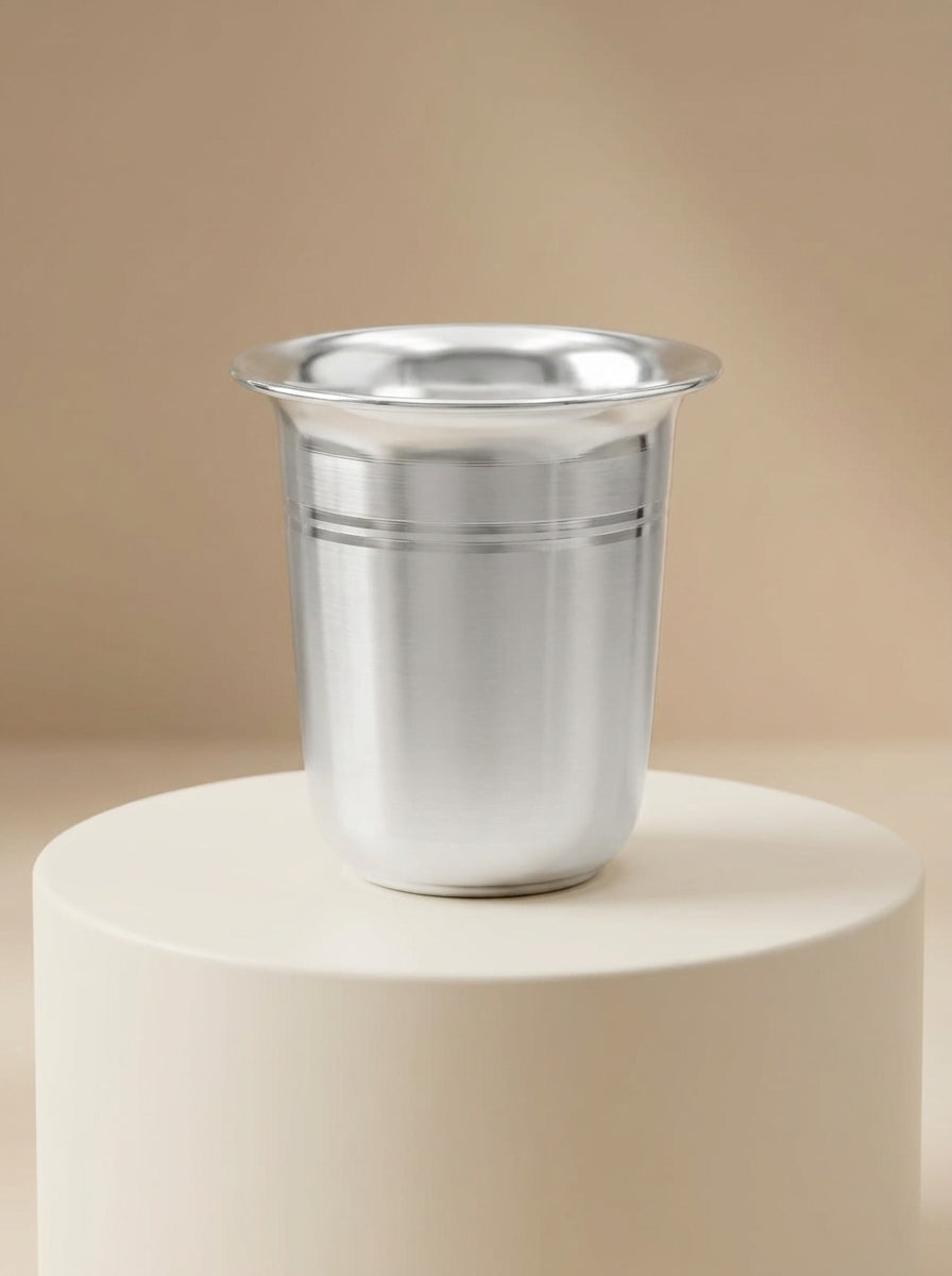 Silver Kids Lining Tumbler Big Glass