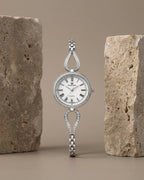 Classic Roman Numeral Crystal Watch