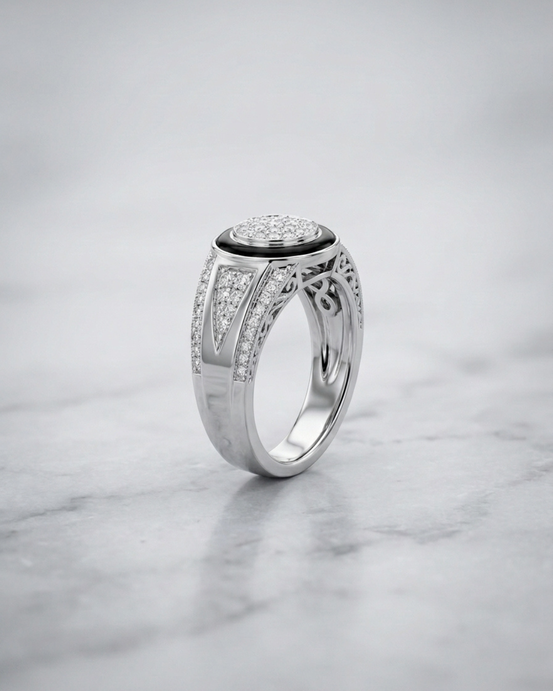 Venice Amalfi Sapphire Pave Ring