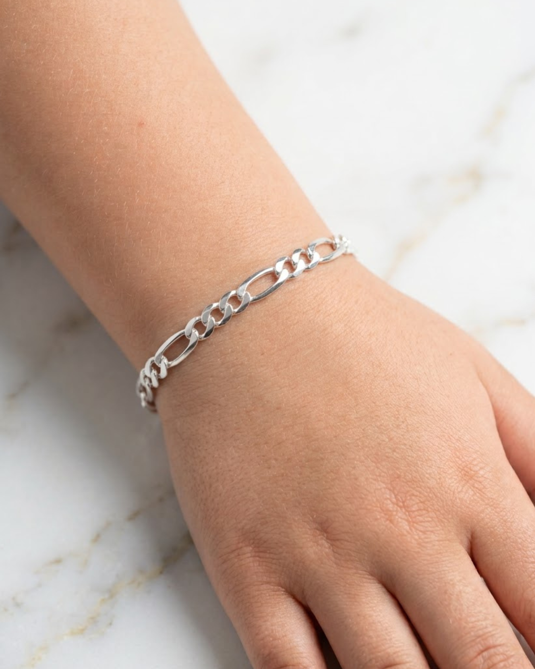 Classic Figaro Kids Bracelet Sterling Silver