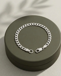 Classic Curb Cuban Link Kids Bracelet Sterling Silver