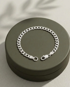 Classic Curb Cuban Link Kids Bracelet Sterling Silver